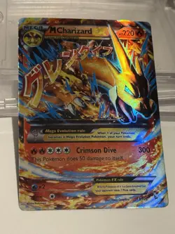 Mega M Charizard EX 13/106 X & Y FlashFire Ultra Rare Holo Pokemon Card - Image 1