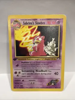 Pokemon Sabrina's Slowbro Gym Heroes 60/132 English Uncommon Card - Image 1