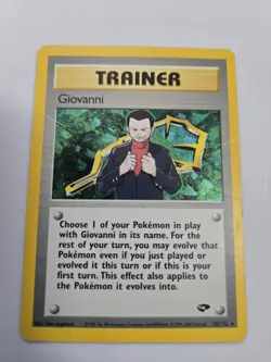 Pokemon Gym Challenge Giovanni 18/132 Trainer Holo Rare Unlimited 2000 - Image 1
