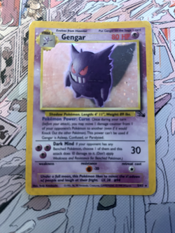 Holo Gengar 5/62 Lightly Played Good Condition Vintage Pokemon Card - Image 1