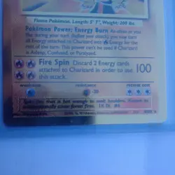 Pokemon Celebrations Gold Metal Charizard Card 4/102 Premium Collection - Image 4