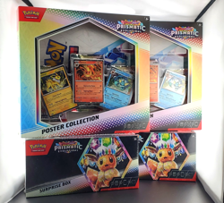 Pokemon TCG - Prismatic Evolution - 2 Surprise Box & 2 Poster Collections - Lot - Image 1