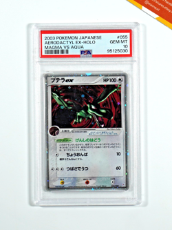Pokemon PSA 10 Aerodactyl Ex #055 Holo Magma Vs Aqua 2003 Japanese - Image 1