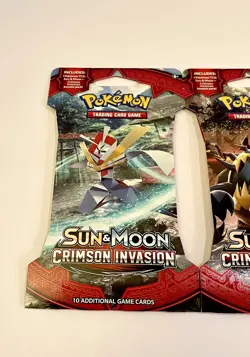 (4) Pokemon TCG: Sun & Moon Crimson Invasion Sleeved Booster Packs - Image 3