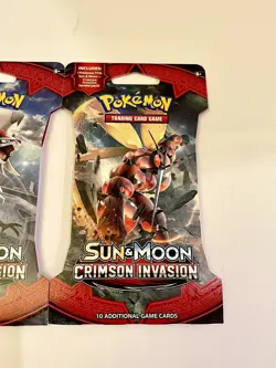 (4) Pokemon TCG: Sun & Moon Crimson Invasion Sleeved Booster Packs - Image 4