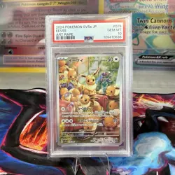 2024 POKEMON JPN SV5A CRIMSON HAZE ART RARE #078 EEVEE PSA 10 - Image 1