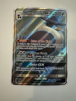 Honchkrow GX 202/214 Ultra Rare Full Art Pokemon 2019 SM Unbroken Bonds - Image 1