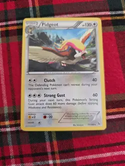 Pokemon Card Pidgeot 77/106 Rare Non Holo XY Flashfire Played - Image 1