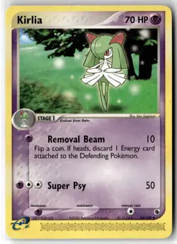 Kirlia ⭐ 34/109 Uncommon Ruby & Sapphire 2003 Pokemon NM - Image 1
