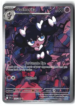 Gothorita ⭐ 125/086 Holo Illustration Rare White Flare 2025 Pokemon NM - Image 1