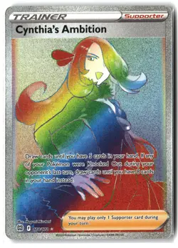 Cynthia's Ambition ⭐ 178/172 Holo Rare Rainbow Brilliant Stars 2022 Pokemon NM - Image 1