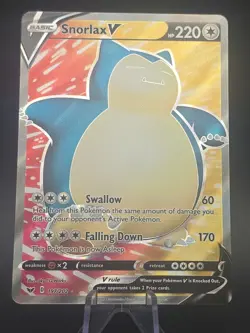 Pokemon - Snorlax V (Full Art) - 197/202 - Sword & Shield Base Set - Textured - Image 1