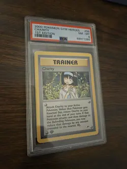 Gym Heroes #99 Charity PSA 8 NEAR MINT 2000 Pokemon - Image 1