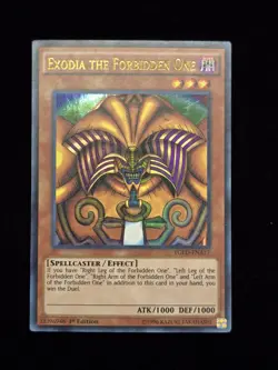 Yugioh Exodia the Forbidden One FULL 5 CARD SET 1ST EDITION - YGLD Ultra Rare - Image 2