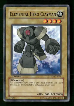 Elemental Hero Clayman #YSD-EN009 Yugioh 1st Edition - Image 1