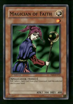 Magician of Faith #YSD-EN012 Yugioh 1st Edition - Image 1