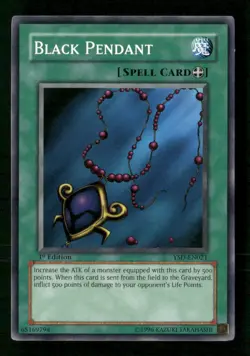 Black Pendant #YSD-EN021 Yugioh 1st Edition - Image 1
