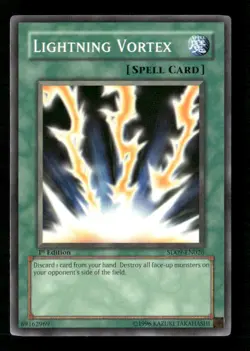 Lightning Vortex #SD09-EN026 Yugioh 1st Edition - Image 1
