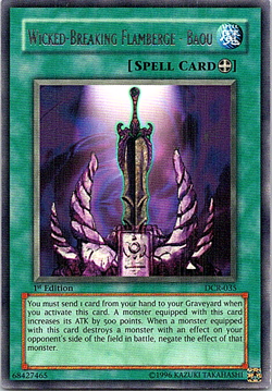 Wicked-Breaking Flamberge - Baou DCR-035 YU-Gi-Oh! Light Play 1st Edition - Image 1