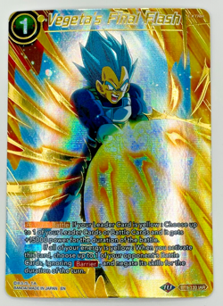 Vegeta's Final Flash Foil Card BT9-133 Dragon Ball Super Card Game NM - Image 1