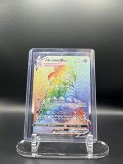 Alcremie Vmax 073/072 Shining Fates - NM Full Art Rainbow Rare Pokemon Card - Image 1