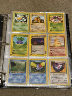 Vintage Pokemon Cards Binder Collection Lot of 351 Cards - Image 1