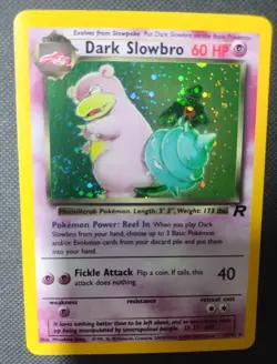 Dark Slowbro 12/82 Team Rocket Holo Pokemon Nice Swirl Vintage Collectable Card - Image 3