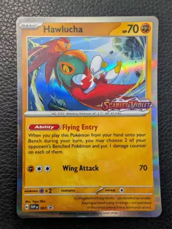 Hawlucha - SVP007 Black Star Promo Card (Pokemon) Prerelease Stamp Rare - Image 1