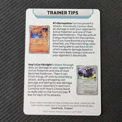 N's Zoroark Trainer Tips Card Pokemon TCG: Journey Together Near Mint (NM) - Image 2