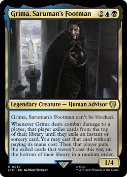 Grima, Saruman's Footman #57 | NM Near Mint | LTC Lord of the Rings Magic MTG - Image 1