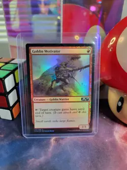 Goblin Motivator Magic The Gathering Core Set 2019 Foil Common NM - Image 1