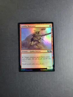 Goblin Motivator Magic The Gathering Core Set 2019 Foil Common NM - Image 2