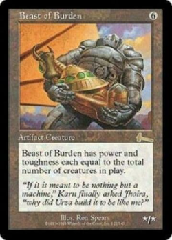 mtg magic beast of burden urza's legacy ENGLISH bete de somme heritage d'urza - Image 1