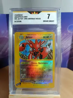 Pokemon Karte - Scizor Reverse Holo - Near Mint 7 - Aquapolis 32/147 Englisch - Image 1