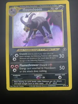 Pokemon TCG Neo Discovery Houndoom 4/75 Holo Rare HP - Image 3