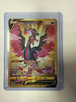 Pokemon - Galarian Moltres V - Brilliant Stars - 183/172 - Gold Secret Rare Mint - Image 1