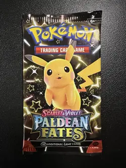 Pokemon TCG Paldean Fates 1x Booster Pack (Sealed) (Assorted Artwork) - Image 1