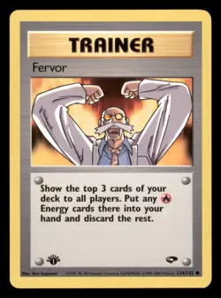 Lightly Played Fervor 124/132 1st Edition Gym Challenge Common - Image 1