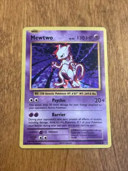 Pokemon TCG Mewtwo XY Evolutions 51/108 Cracked Ice Holo Rare HP - Image 1