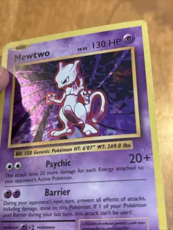 Pokemon TCG Mewtwo XY Evolutions 51/108 Cracked Ice Holo Rare HP - Image 3