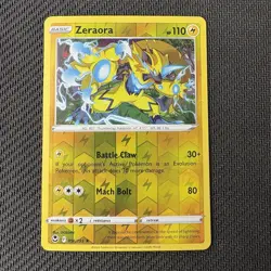 Zeraora 056/195 Reverse Holo Pokemon TCG: Silver Tempest Near Mint (NM) - Image 1