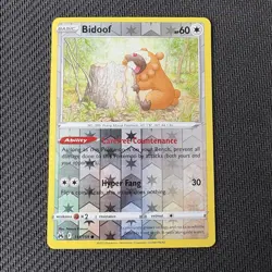 Bidoof 111/159 Reverse Holo Pokemon TCG: Crown Zenith Near Mint (NM) - Image 1