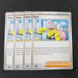 4x Iono 185/193 Pokemon TCG: Paldea Evolved Lightly Played (LP) One Playset - Image 1