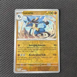 Lucario 114/198 Reverse Holo Pokemon TCG: Scarlet & Violet Near Mint (NM) - Image 1