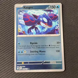 Kyogre 034/132 Reverse Holo Pokemon TCG: Mega Evolution Near Mint (NM) - Image 1