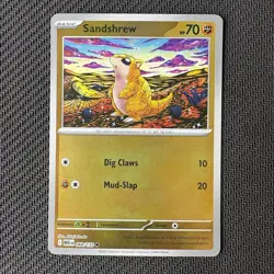 Sandshrew 068/132 Reverse Holo Pokemon TCG: Mega Evolution Near Mint (NM) - Image 1
