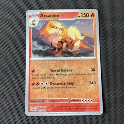 Arcanine 059/165 Reverse Holo Pokemon TCG: 151 Near Mint (NM) - Image 1