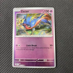Zacian 045/094 Reverse Holo Pokemon TCG: Phantasmal Flames Near Mint (NM) - Image 1
