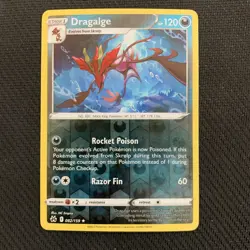 Dragalge 082/159 Reverse Holo Rare Pokemon TCG: Crown Zenith Near Mint (NM) - Image 1