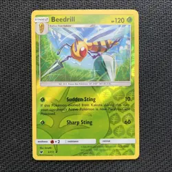 Beedrill Reverse Holo 003/111 Pokemon TCG: Crimson Invasion Near Mint - Image 1